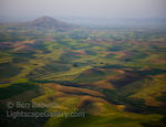 Steptoe Butte from Above. The Palouse, Washington. Aerial view of the Palouse and Steptoe Butte over southeastern Washington. (Thanks to Drew Coyle for aerial support.)  Ben Babusis, Lightscape Gallery.