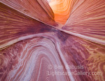 Sloping Strata. North Coyote Buttes, Arizona. Twisting layers of sandstone graces this beautiful slot canyon.  Ben Babusis, Lightscape Gallery.