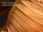Curving Layers. North Coyote Buttes, Arizona. Twisting layers of eroding sandstone.  Ben Babusis, Lightscape Gallery.
