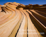 Wave II. North Coyote Buttes, Arizona. Twisting layers of sandstorm similate waves.  Ben Babusis, Lightscape Gallery.