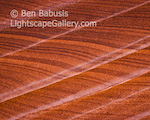 Sandstone Detail. North Coyote Buttes, Arizona. Close up of sandstone formation reveals perfectly geometric patterns.  Ben Babusis, Lightscape Gallery.