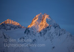 First Light. Haines, Alaska. First light hits the snowcapped lofty peaks of the Chilkat River Valley.  Ben Babusis, Lightscape Gallery.