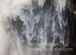Falling Water. Yosemite, California. Water detail in Yosemite Falls.  Ben Babusis, Lightscape Gallery.