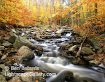 Autumn Glory. Central Vermont. Autumn foliage surrounds stream in central vermont at the peak of color.  Ben Babusis, Lightscape Gallery.