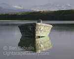 Drift Boat. Mikfik Creek, Alaska. A motorboat drifts in an inlet in southwestern Alaska.  Ben Babusis, Lightscape Gallery.