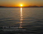 San Juan Sunset. San Juan Island, Washington. The sunset sets on a beautiful summer evening on San Juan Island.  Ben Babusis, Lightscape Gallery.