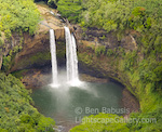 Fantasy Falls. Wailua Falls, Kauai. Wailua Falls as seen from a helicopter over Kaua'i. This waterfall may seem familiar to some, as it was the intro backdrop to the 70's TV series Fantasy Island.  Ben Babusis, Lightscape Gallery.