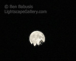 Moonrise . Ketchum, Idaho. Moon rises over Idaho.  Ben Babusis, Lightscape Gallery.