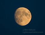 Yellow Moon. British Columbia. Moonrise over coastal British Columbia.  Ben Babusis, Lightscape Gallery.